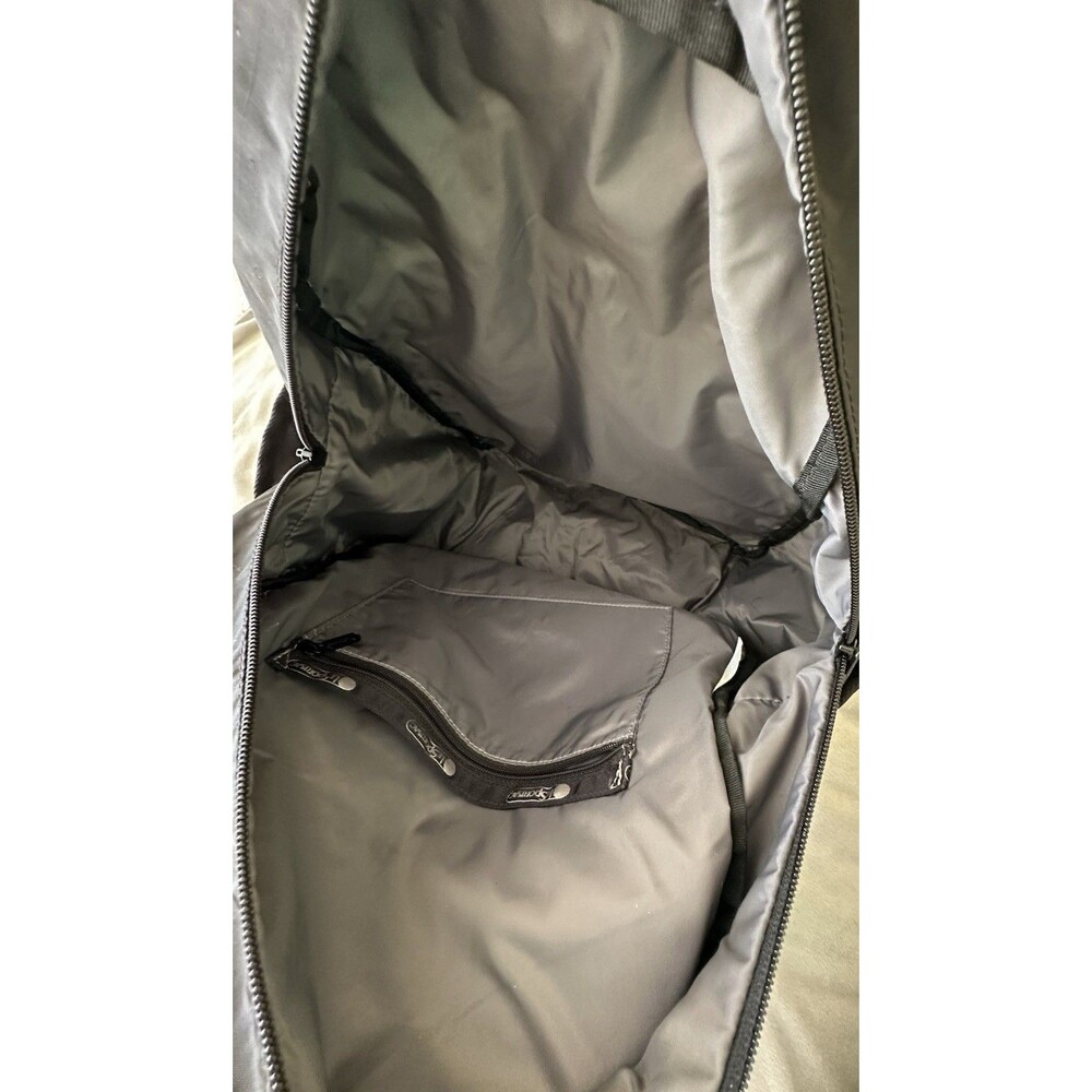 LeSportsac Route Black Backpack Multi Zipper Clean - Picture 7 of 16
